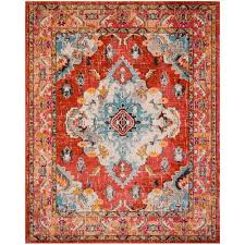 We proudly offer a huge selection of beautiful rugs at great prices, shop today! Light Blue Vintage Area Rug Mnc243h Safavieh Classic Texture Orange Rugs Carpets Home Garden