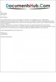 It is a persuasive letter written to suggest a change. Application For Admission Cancellation In School