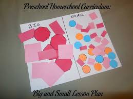 Preschool Homeschool Curriculum Big And Small Lesson Plan Homeschool Preschool Curriculum Math Activities Preschool Nursery Rhymes Preschool Crafts