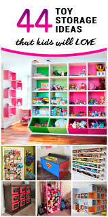 Look for a set of coordinating containers in various sizes to corral all types of toys. 44 Best Toy Storage Ideas That Kids Will Love Living Room Toy Storage Kids Storage Organization Kids