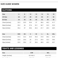 Zara Size Chart