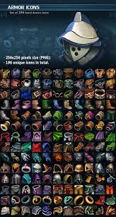 Armor Icon Pack Game Icon Design Icon Pack Game Assets
