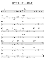 Partition Gratuite How Insensitive Free Jazz Scores Free Jazz Partitions Gratuites Guitare