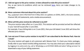 Bukan hal bil ini sahaja tapi ada beberapa kes lain. Pakej Astro Bulanan