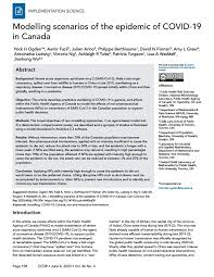 More ideas from david fishman. Modelling Scenarios Of The Epidemic Of Covid 19 In Canada Ccdr 46 6 Canada Ca