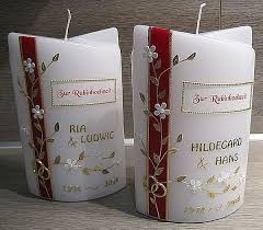 Ein Tolles Geschenk Zur Rubinhochzeit Rubinhochzeit Kerze Hochzeit Rubinhochzeit Geschenk