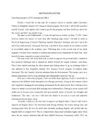 Admission committees read a lot of motivation letters and can easily spot these attempts. 5 Sample Of Motivation Letter For Summer School Templates