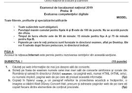 E cel mai bun exemplu. Bac 2019 Cum Se DesfÄÈoarÄ Proba De CompetenÈe Digitale Hotnews Mobile