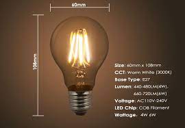 New Design Edison Led E27 Retor Lamp 4w 6w Vintage High Emition Bulb Led Edison Led