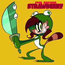 Frog Raccoon Strawberry | WEBTOON