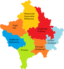 El plano de kosovo viamichelin: Divisiones Administrativas De Kosovo Wikipedia La Enciclopedia Libre