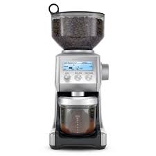 Stainless steel blade offers durability and powerful performance, quickly grinding enough whole coffee beans to make up to 12 cups of coffee; Breville Smart Grinder Pro Sur La Table