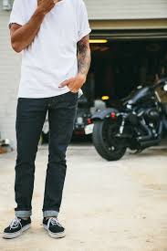 During the cooler months, try wearing your blue vans with black denim or mix it up completely by pairing with a bright blue suit. 24 Edgy Men Summer Outfits With Vans Sneakers Styleoholic