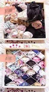 The box is clear enough that you can see what kinds of innerwear and underwear you've placed there before. Pin On Kleiderschrank Organisieren