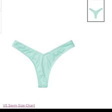 New Victorias Secret Bikini Bottoms Thong Blue Boutique