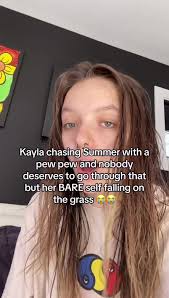 Kayla Rides Down Mountain