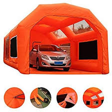 Amazon Com Inflatable Paint Booth Mobile Automotive Portable Spray Booths Diy Paint Tent Removable Washable F Paint Booth Portable Spray Booth Spray Booth Diy