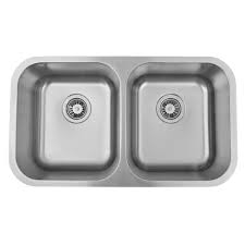 Zuhne modena you may want to properly seal the sides and watch out in case the sealant comes out in the future. Double Undermount Kitchen Sink 32 Inch X 18 Inch Bain Depot