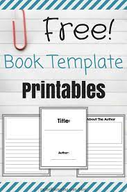 Free Book Template Printables Rachel K Tutoring Blog Book Writing Template Writing A Book Writing Childrens Books