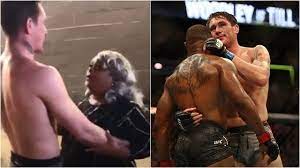 Tyron woodley getting a harsh reminder that usman beat him. Tyron Woodley S Mother Consoles And Hugs Darren Till Backstage In A Hear