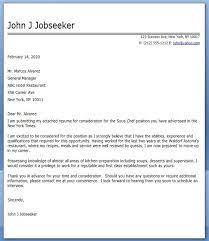 Sample cover letter sous chef. Sous Chef Cover Letter Cute766
