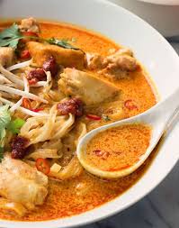Laksa Noodle Soup Spicy Malaysian Curry Coconut Soup Recipe Recipes Food Coconut Curry Soup