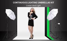 Amazon Com Neewer 600w 5500k Photography Photo Video Portrait Studio Day Light Umbrella Continuous Lighting Kit For Camera Video Studio Shooting Umbrella Light Camera Photo