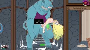 モンスター ブラック マーケット - 巨大なミノタウロスに犯される巨乳の内気なブロンド