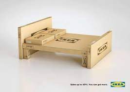 Boxy Bed Advertising Flat Pack Furniture Cardboard Furniture Ikea Bed