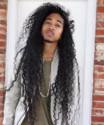 He's looking sharp with long curls on top and down the back and shaved sides with a line accent. 50 Creative Hairstyles For Black Men With Long Hair Men Hairstylist
