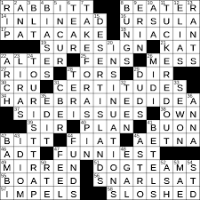 It was last seen in daily cryptic crossword. La Times Crossword 1 Feb 20 Saturday Laxcrossword Com