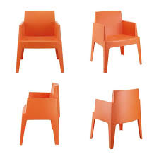 La chaise en plastique : Fauteuil De Terrasse Moderne En Polypropylene Box 4 Pieds Com