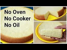 Soft Sponge Vanilla Cake Recipe Without Oven Cooker Oil Youtube Cake Recipes Without Oven Cake Recipes Cake Baking Recipes
