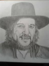 Don't you think this outlaw sketch damn near perfect ? Waylon Jennings  sketch by Slone Art ✏️