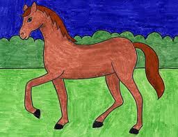 See more ideas about horses, horse cartoon, horse drawings. How To Draw A Walking Horse Art Projects For Kids