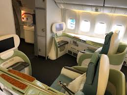 Spacious and fully reclinable seats Review Korean Air Boeing 777 Prestige Class From Hong Kong To Seoul Air Travel Analysis