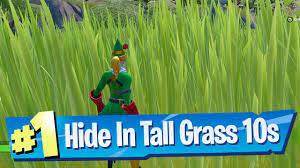 Hide In Tall Grass for 10 Seconds Location - Fortnite - YouTube