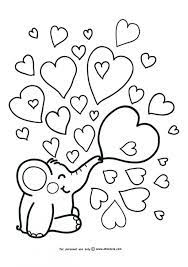 Simple Elephant And Heart Doodle Coloring Page For Kindergarten Valentine Coloring Pages Valentines Day Coloring Page Heart Coloring Pages Download fun valentine coloring pages from hallmark artists. valentine coloring pages