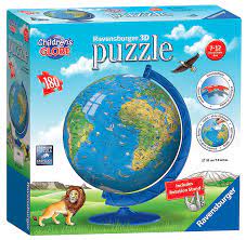 Check out our globe puzzle selection for the very best in unique or custom, handmade pieces from our games & puzzles shops. Ravensburger Children S World Globe 180 Piece 3d Puzzle Toys R Us Canada