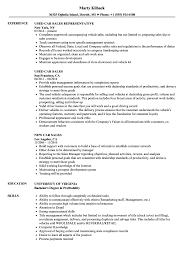 Typical work activities for car salesmen are approaching potential clients, presenting car capabilities, assessing customer needs and requirements. Car Sales Resume Samples Velvet Jobs