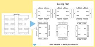 Free Editable Table Seating Plan Powerpoint Table