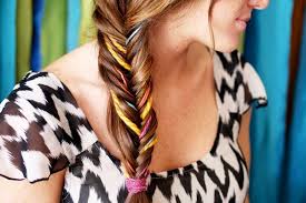 Make a ponytail, and separate the hair into two. How To Style A Fishtail Braid A Beautiful Mess