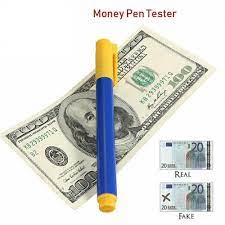 The reaction leaves a dark stain which exposes fake currency notes. 5pcs Money Tester Checker Pen Bank Note Detector Pens Forged Fake Notes Pen Fraud Detector Marker Money Detector Pen Money Counter Detector Aliexpress