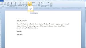 Use Mail Merge In Word 2010 To Create Documents Automatically Using Excel Data Within How To Create A Mail Merge Template In Wor In 2020 Mail Merge Word Template Words