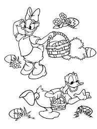 38+ easter duck coloring pages for printing and coloring. Colouring Page Daisy Duck And Donald Duck Looking For Easter Eggs Coloringpage Ca