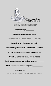 Aquarius Zodiac Sign Instagram Story Template Aquarius Horoscope Guess My Zodiac Sign Astrology Aquarius