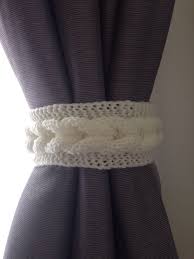 My New Knitted Curtain Tie Back Curtain Tie Backs Knit Patterns Tunisian Crochet