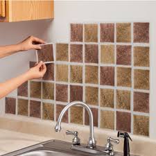 The kitchen backsplash project could be easily done using tic tac tiles. Self Adhesive Backsplash Tiles Save Money On Kitchen Renovation