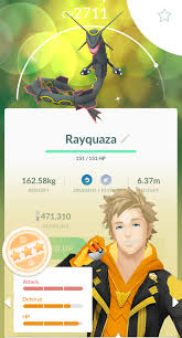 Pokemon Shiny Rayquaza Weather Boosted Trade Registered Shiny Rayquaza Require Pokemon Go Pokemon Umbreon Shiny Pokemon