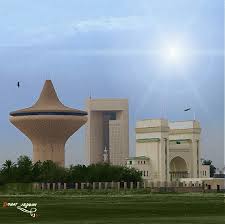 منطقة خزام بوابة قصر خزام ومنارة وجامع الملك سعود ومبنی البنك الاسلامي وخزان جدة Taj Mahal Landmarks Building
